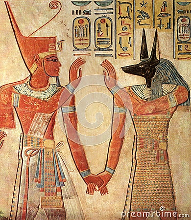 Egypt valley of the kings tomb of amonherkhopeshef Editorial Stock Photo