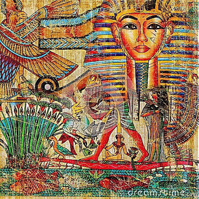 Egyptian abstraction Stock Photo