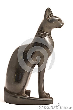 Egyptian Cat Statue Stock Photo
