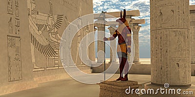 Egyptian God Seth Stock Photo