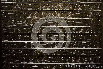 Egyptian hieroglyphic Stock Photo