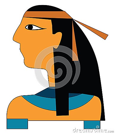An Egyptian, vector or color illustration Vector Illustration