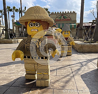 Japan lego Egyptian figures Editorial Stock Photo