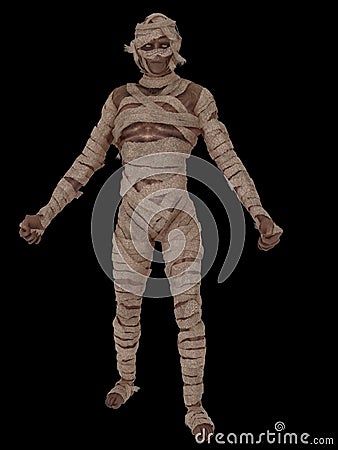 Egyptian mummy walking Stock Photo