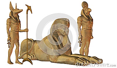 Egyptian mythology Stock Photo