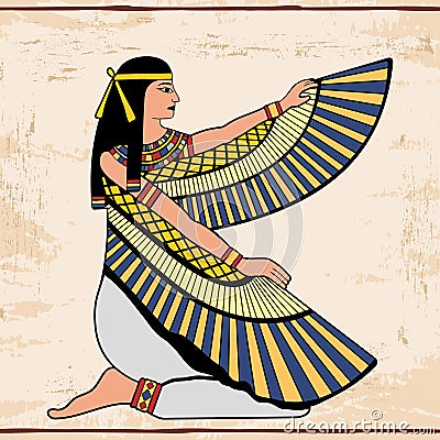 Egyptian national drawing. Vector Illustration