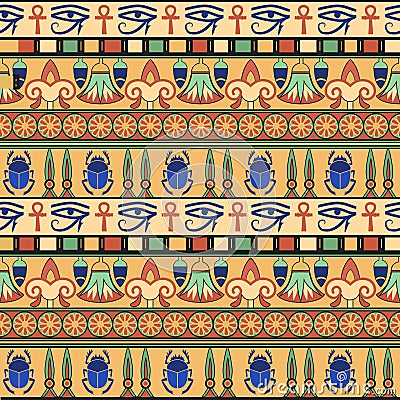 Egyptian ornament. Set. Vector Illustration