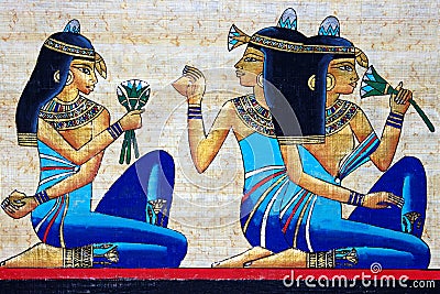 Egyptian papyrus Stock Photo