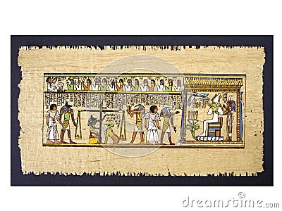 Egyptian papyrus Stock Photo