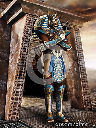 Egyptian pharaoh Stock Photo