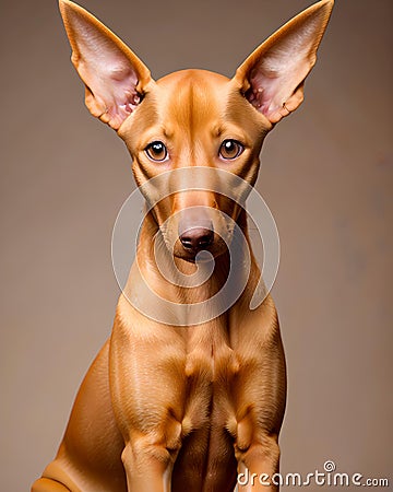 Egyptian Pharaoh Hound puppy dog portrait Stock Photo