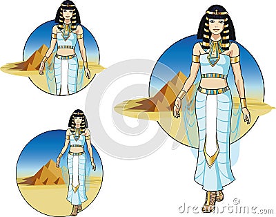 Egyptian Queen Vector Illustration