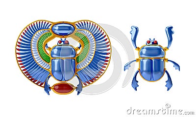 Egyptian scarab Stock Photo