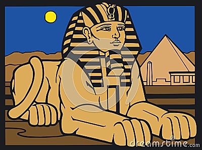 Egyptian Silouette Vector Illustration