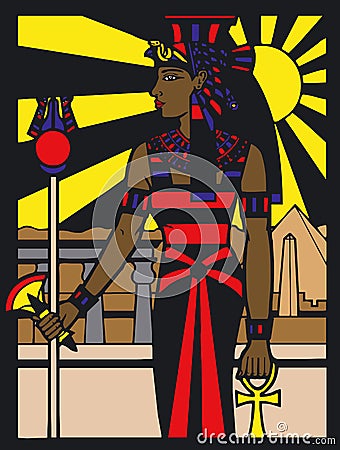 Egyptian Silouette Vector Illustration