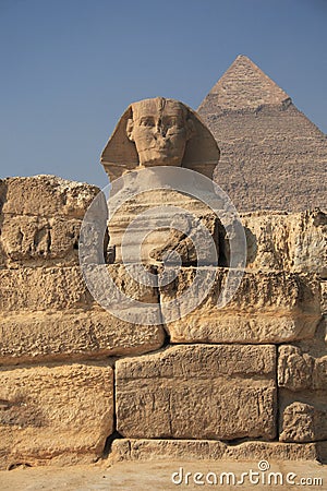 The Egyptian sphinx Stock Photo
