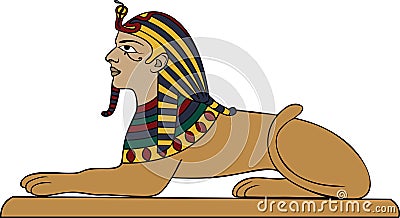 Egyptian sphinx Vector Illustration