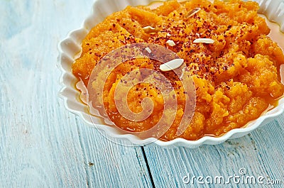 Egyptian Spiced Carrot Puree Stock Photo