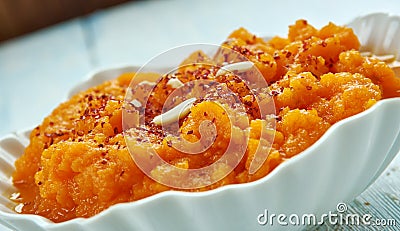 Egyptian Spiced Carrot Puree Stock Photo