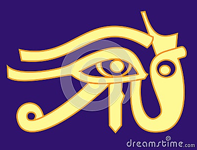 Egyptian symbol Udjat Stock Photo