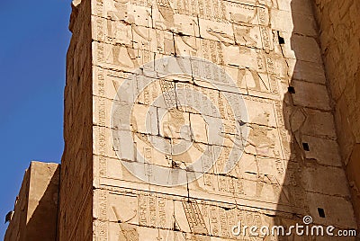 Egyptian temple Karnak in Luxor Stock Photo