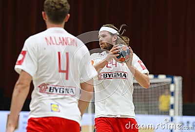 EHF EURO 2020 Qualifiers handball game Ukraine v Denmark Editorial Stock Photo