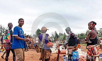 Ehiopian Market Editorial Stock Photo