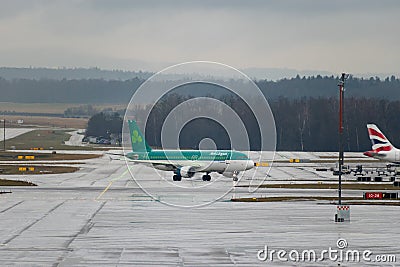 EI-DEM Aer Lingus Airbus A320 jet in Zurich in Switzerland Editorial Stock Photo