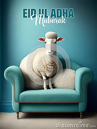 Eid-al-adha poster Design Template Stock Photo