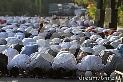Eid al Adha prayers Editorial Stock Photo