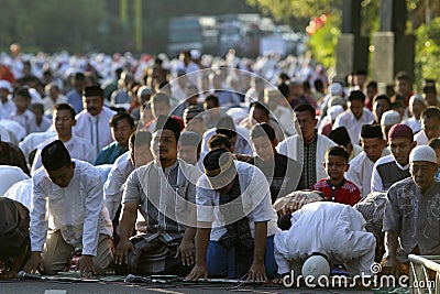 Eid al Adha prayers Editorial Stock Photo