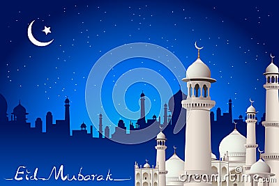 Eid Mubarak Vector Illustration