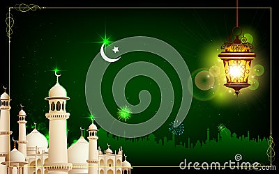 Eid Mubarak Vector Illustration