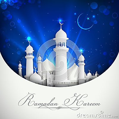 Eid Mubarak Background Vector Illustration