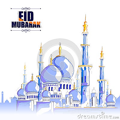 Eid Mubarak background Vector Illustration