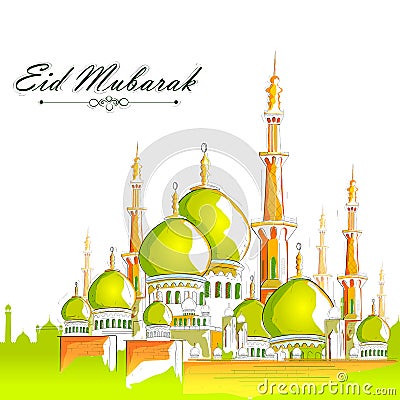 Eid Mubarak background Vector Illustration