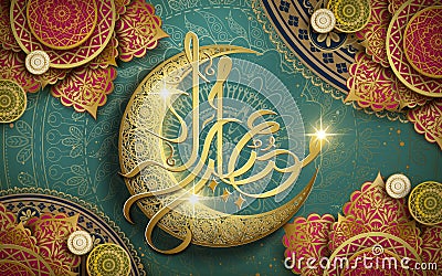Eid Mubarak illustration Vector Illustration