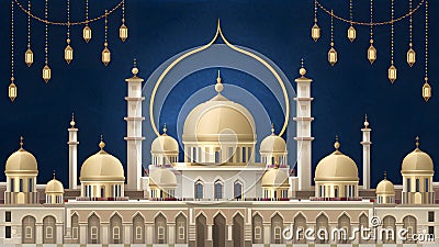 Eid Mubarak poster highlights cultural diversity and unity with festivity Stock Photo