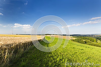 Eifel Summer Landscape, Germany Stock Photo