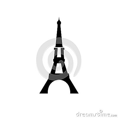 Eifel tower vector logo. Paris logo. Paris emblem. Eifel tower icon. A,H letters logo. Vector Vector Illustration