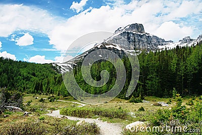 Eiffel peak, Banff national park Stock Photo