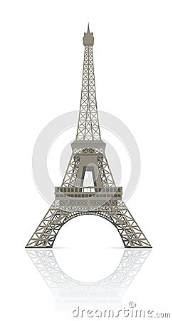 Eiffel tower Vector Illustration