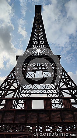 Eiffel Tower Duplication | Kebumen, Indonesia Stock Photo