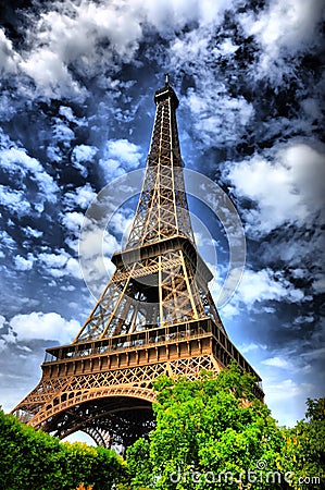 Eiffel Tower HDR Royalty Free Stock Photography - Image ...