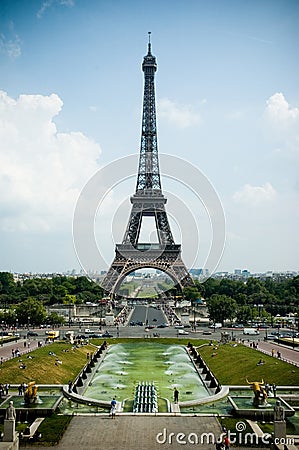 Eiffel Tower, high contrast Stock Photo