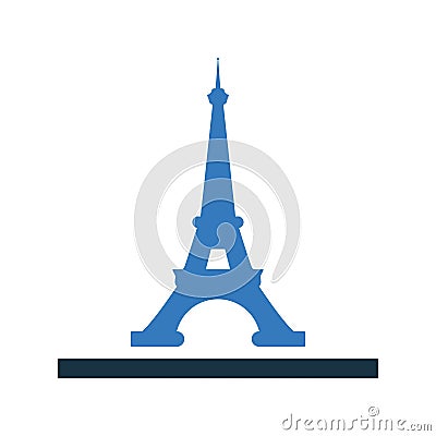 Eiffel, tower icon. Simple editable vector graphics Vector Illustration