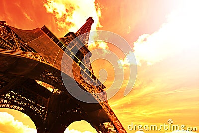 Eiffel Tower - Paris Stock Photo