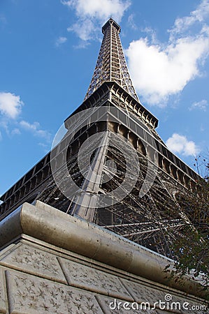 Eiffel Tower in Paris Stock Photo