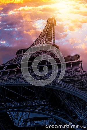 Eiffel Tower Stock Photo