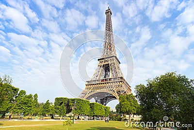 Eiffel tower in Paris Editorial Stock Photo